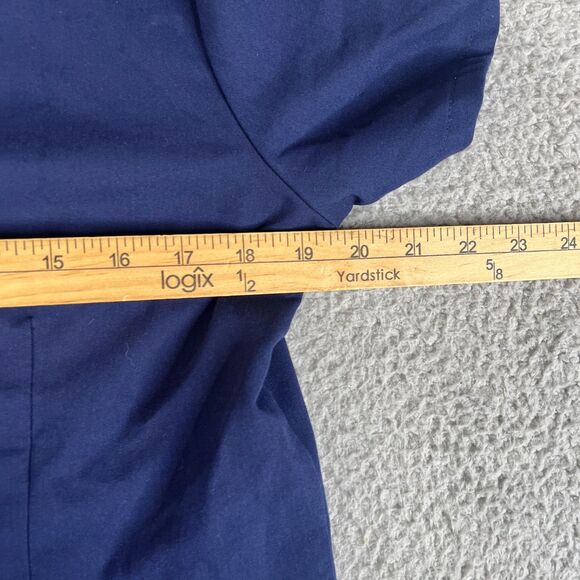 Figs Catarina Scrub Top Women Small Blue One Pocket  V-Neck FW1000 Message Vet - Picture 9 of 10